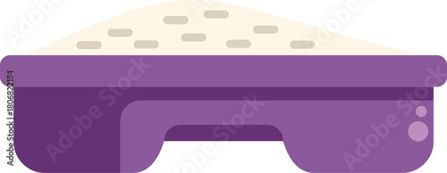 Sandbox with sand for kids playing in the sandbox on playground or backyard