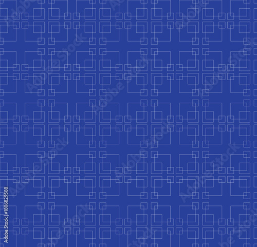 Illustrator, geometric two-color seamless pattern