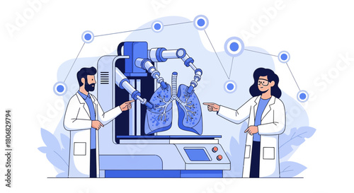 Pioneering healthcare: innovative 3d lung printing with collaborative medical expertise and