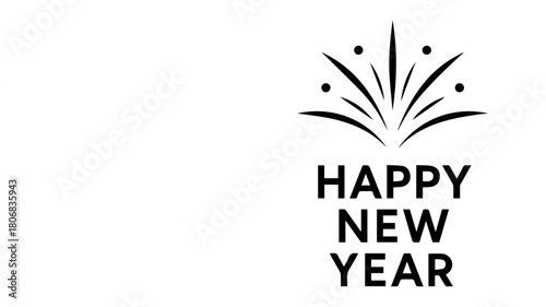 Elegant crown silhouette with bursting fireworks