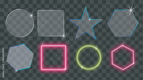 Start light effect and nion color light effect vector illustration of an abstract background