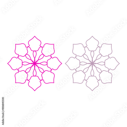 Natural Mandala Ayurveda Resort Sign Symbol Logo
