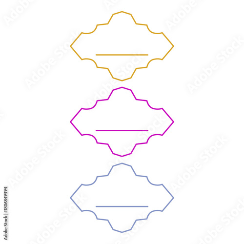 Wedding Stylish Romance Ornamental Tags Collection
