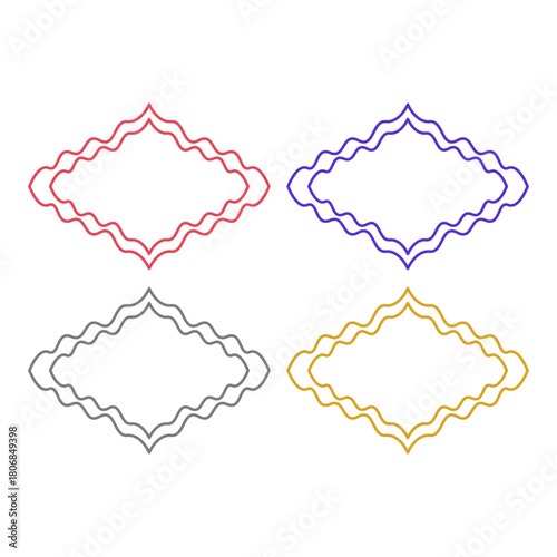 Wedding Stylish Romance Ornamental Tags Collection
