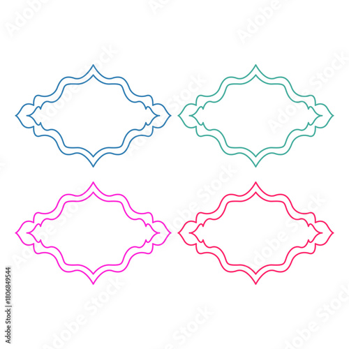 Wedding Stylish Romance Ornamental Tags Collection
