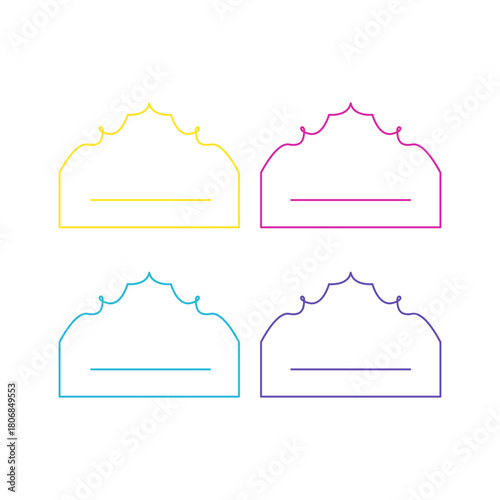 Wedding Stylish Romance Ornamental Tags Collection
