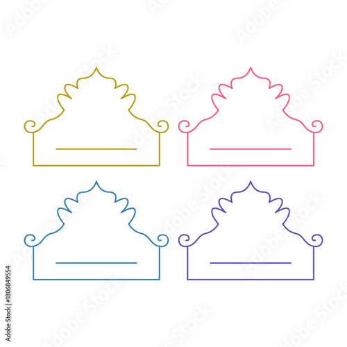 Wedding Stylish Romance Ornamental Tags Collection
