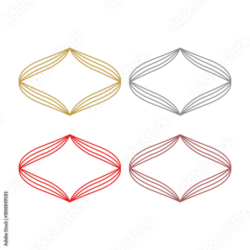 Wedding Stylish Romance Ornamental Tags Collection
