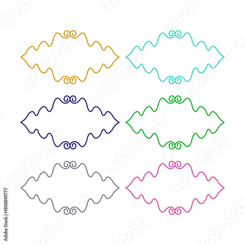 Wedding Stylish Romance Ornamental Tags Collection
