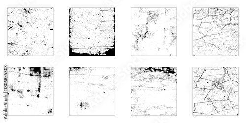 Grunge Urban Backgrounds set.Texture Vector.Dust Overlay Distress Grain ,Simply Place illustration over any Object to Create grungy Effect, dirty, texture for your design.