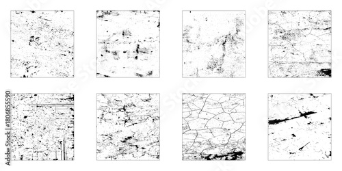 Grunge Urban Backgrounds set.Texture Vector.Dust Overlay Distress Grain ,Simply Place illustration over any Object to Create grungy Effect .abstract,splattered , dirty, texture for your design.