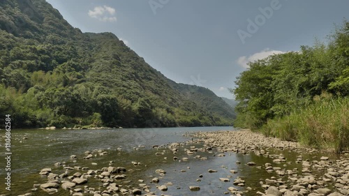 natural scenery of Yangjiaixi tourist area in Xiapu, Fujian province, China.. High quality 4k footage