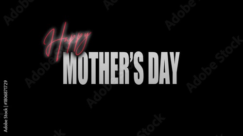HAPPY MOTHER'S DAY TITLE WITH CINEMATIC ANIMATION