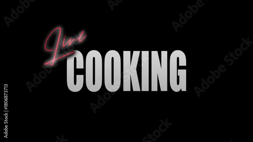
LIVE COOKING TITLE WITH CINEMATIC ANIMATION