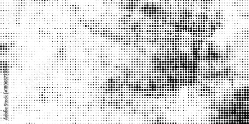 Background with monochrome dot texture. Polka dot pattern template. Background with black dots - stock vector dots