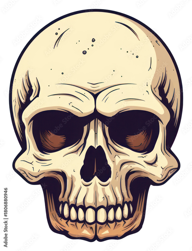 Fototapeta premium PNG Anthropology portrait cartoon spooky.