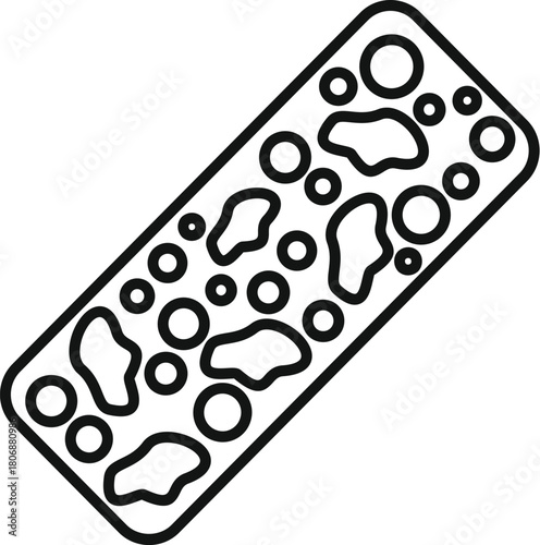 Medical illustration of a blood vessel with fatty deposits narrowing the artery, showing hyperlipidemia