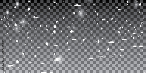 Stardust. falling shower rain snow particle , snow storm flying. 