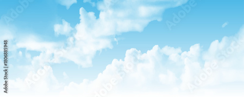 An image of a nice blue sky with clouds. 