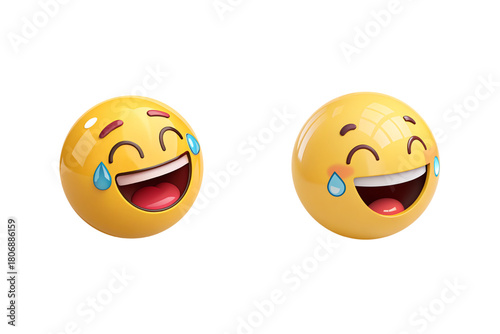 Funny 3D LOL Emoji – High Resolution Laughing Face