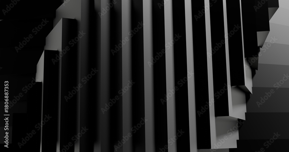 Obraz premium Abstract gray background geometric pattern of design 3d render