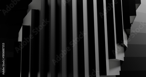 Abstract gray background geometric pattern of design 3d render