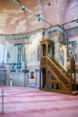 interior of the Kariye mosque (Chora Church) istanbul turkey