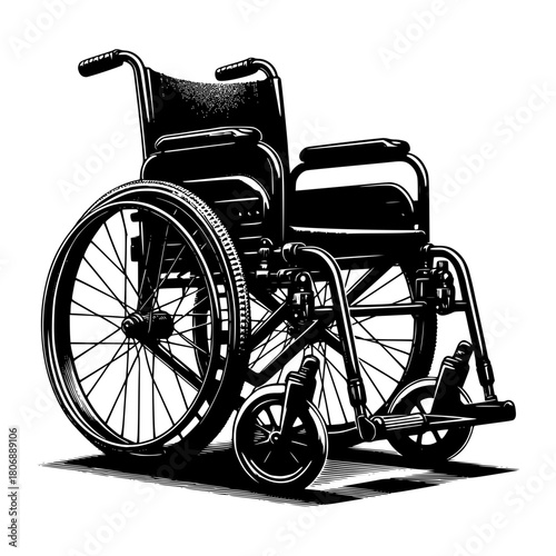 Wheelchair for disabled vector image illustration