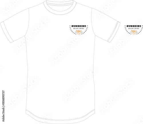 Retro Summer Surf Wear Graphic T-shirt Design