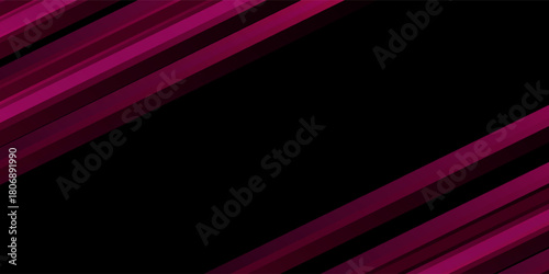 Vibrant pink and black abstract wave pattern with dynamic, flowing lines modern