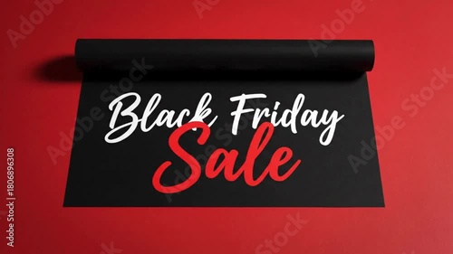 Black Friday Sale Reveal Animation Opener for Marketing and Retail Discount Announcement