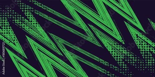 vector eometric green blue pattern vector illustration. vector elegant green zig zag background.