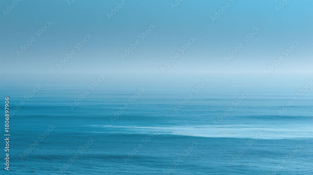 Obraz premium Calm Ocean Horizon, 고요한 바다 수평선