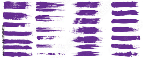 Beautiful Brushes vector collection. Grunge Elements - Brush strokes, ink paint brushes, grunge lines. Rectangle text box for social media and network. vector