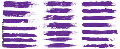 Beautiful Brushes vector collection. Grunge Elements - Brush strokes, ink paint brushes, grunge lines. Rectangle text box for social media and network. vector