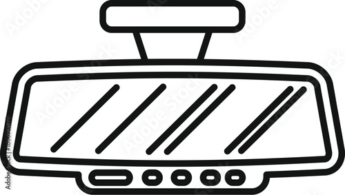 Car rearview mirror enhancing driving safety with integrated dvr recording functionality