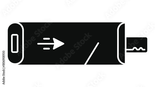 Portable ssd enclosure isolated on white background rugged external case for fast nvmessd storage, offering efficient da