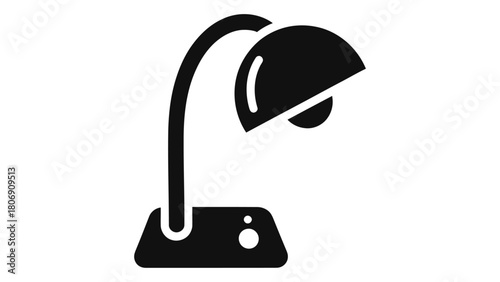 Smart lamp intelligent adjustable lighting isolated on white background