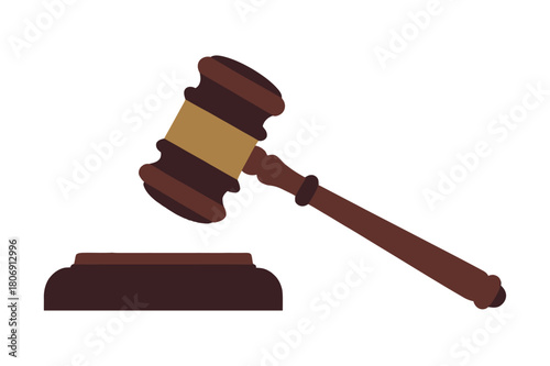 Wooden Gavel for Court Hearings and Auction Sales