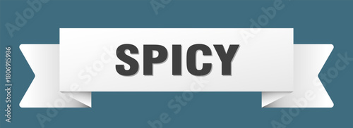 spicy ribbon isolated on transparent background. spicy ribbon
