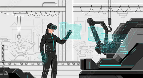 Augmented reality control system enabling new era of industrial manufacturing and automation