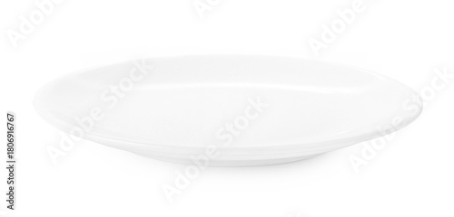 white plate isolated on white background.