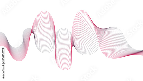 monochromatic/duotone digital art, undulating, volumetric energy pulse, 