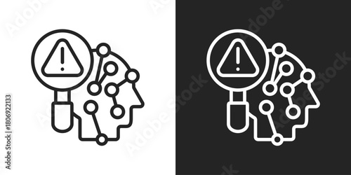 Optimization Icon In Line Version On Black And White Background