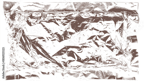 Vintage grunge old paper texture with wrinkles and folded effect. Rectangles and square old photo frames template collection. Grange and punk overlay folded paper texture. Worn, torn, weathered 6.eps