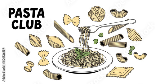 Pasta Club A Delicious Collection of Italian Noodle Shapes