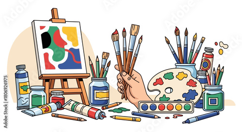 Artist's Corner Vibrant Art Supplies for Creative Expression