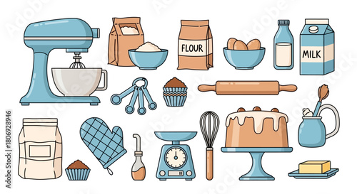 Culinary Clipart Collection Baking Elements for Creative Designs
