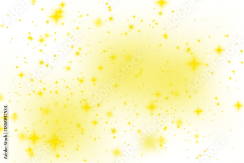 abstract background with yellow stars with glue effect.