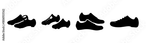 Athletic shoe silhouettes for sports and fitness activities